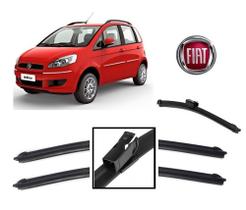 Kit 3 Palhetas Limpador de Parabrisa Dianteiro + Traseiro Fiat Idea ano 2011 2012 2013 Kit 3 Palhetas Limpador de Parabrisa Dianteiro + Traseiro Fiat Idea ano 2011 2012 2013
