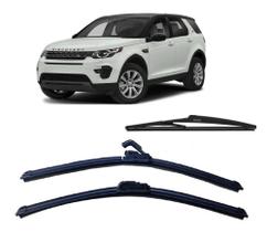 Kit 3 Palhetas Limpador de Parabrisa Dianteiro + Traseiro Land Rover Discovery Sport