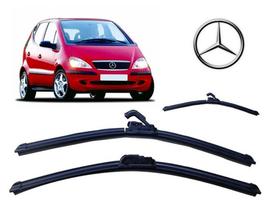 Kit 3 Palhetas Limpador de Parabrisa Dianteiro + Traseiro Mitsubishi Classe A Kit 3 Palhetas Limpador de Parabrisa Dianteiro + Traseiro Mitsubishi Classe A