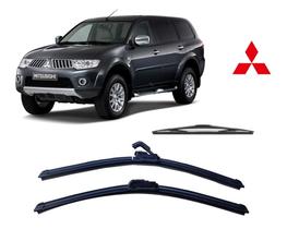 Kit 3 Palhetas Limpador de Parabrisa Dianteiro + Traseiro Pajero Dakar ano 2010 em Diante Kit 3 Palhetas Limpador de Parabrisa Dianteiro + Traseiro Pajero Dakar ano 2010 em Diante