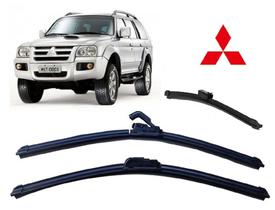 Kit 3 Palhetas Limpador de Parabrisa Dianteiro + Traseiro Pajero Sport ano 2008 em Diante Kit 3 Palhetas Limpador de Parabrisa Dianteiro + Traseiro Pajero Sport ano 2008 em Diante