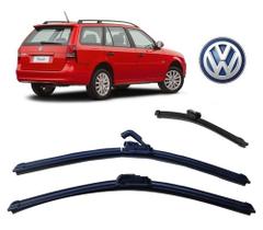 Kit 3 Palhetas Limpador de Parabrisa Dianteiro + Traseiro Volkswagen Parati G3