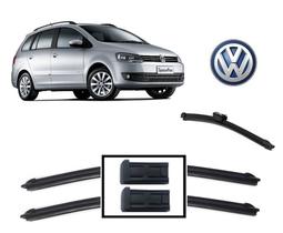 Kit 3 Palhetas Limpador de Parabrisa Dianteiro + Traseiro Volkswagen Spacefox ano 2013 em Diante