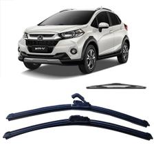 Kit 3 Palhetas Limpador De Parabrisa Dianteito + Traseiro Honda WRV 2017 2018 2019 2020