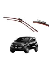 Kit 3 Palhetas Limpador de Parabrisa para Fiat Mobi 2019 a 2025 Dianteiro + Traseiro CINOY Kit 3 Palhetas Limpador de Parabrisa para Fiat Mobi 2019 a 2025 Dianteiro + Traseiro CINOY