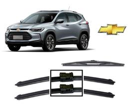 Kit 3 Palhetas Limpador Parabrisa Dianteiro + Traseiro Chevrolet Nova Tracker 2020 2021 2022 2023