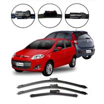 Kit 3 Palhetas Limpador Parabrisa Nova Palio 2012 A 2016 CINOY Dianteira + Traseira