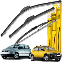Kit 3 Palhetas Limpador Parabrisa Traseiro Dianteiro Fox Kit 3 Palhetas Limpador Parabrisa Traseiro Dianteiro Fox
