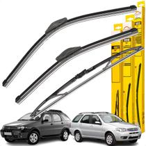Kit 3 Palhetas Limpador Parabrisa Traseiro Dianteiro Palio Kit 3 Palhetas Limpador Parabrisa Traseiro Dianteiro Palio