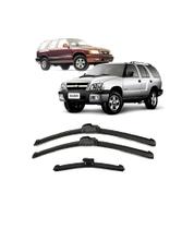 Kit 3 Palhetas Limpadoras Automotiva Para-brisa Gm Blazer 1995/2012