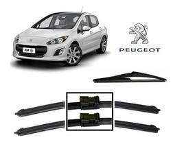 Kit 3 Palhetas Para Limpador de Parabrisa Dianteiro + Traseiro Peugeot 308 Kit 3 Palhetas Para Limpador de Parabrisa Dianteiro + Traseiro Peugeot 308