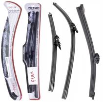 Kit 3 Palhetas Silicone Limpador Parabrisa Dianteiro e Vidro Traseiro Vetor Auto Argo 2018 a 2022 Kit 3 Palhetas Silicone Limpador Parabrisa Dianteiro e Vidro Traseiro Vetor Auto Argo 2018 a 2022