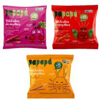 Kit 3 Palitinhos de Vegetais Papapá - Sabores Diversos Kit 3 Palitinhos de Vegetais Papapá - Sabores Diversos