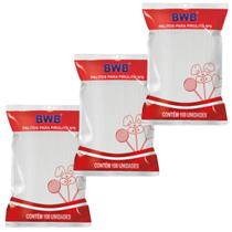 Kit 3 Palitos para Pirulito Pequeno Branco 100 Un para Doces e Confeitaria