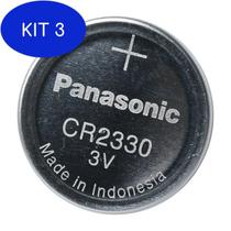 Kit 3 Panasonic Cr2330 Lithium 3.0V - Cart. C/3 Un
