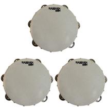 Kit 3 Pandeiro Infantil 8 Couro E Madeira Vanguarda Kit 3 Pandeiro Infantil 8 Couro E Madeira Vanguarda