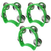 Kit 3 Pandeiros Meia Lua Infantil Verde New York