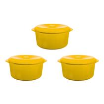 Kit 3 Panela Plastica Multiuso para Microondas com Tampa 2 Litros Tapoer Vasilha Caçarola Pote 2000ml Merconplas Kit 3 Panela Plastica Multiuso para Microondas com Tampa 2 Litros Tapoer Vasilha Caçarola Pote 2000ml Merconplas