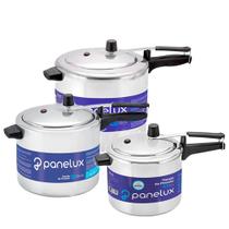 Kit 3 Panelas De Pressão 4,5 - 7,0 e 10 Lts Classic Panelux