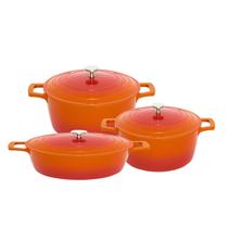 Kit 3 Panelas Mimo Cook&Chef - Laranja Kit 3 Panelas Mimo Cook&Chef - Laranja