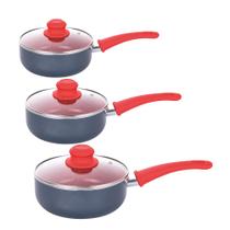 Kit 3 Panelas Revestimento Cerâmico Onix 1.8Mm 16/18/20cm