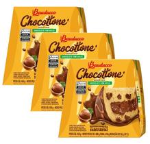 Kit 3 Panetone Bauducco Chocottone Maxi Avelã 450g