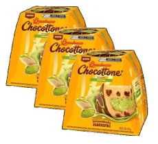 kit 3 Panetone Bauducco Chocottone Maxi Pistache 450g