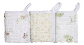 Kit 3 Paninho De Boca Soft Bamboo C/ Prendedor De Chupeta Kit 3 Paninho De Boca Soft Bamboo C/ Prendedor De Chupeta