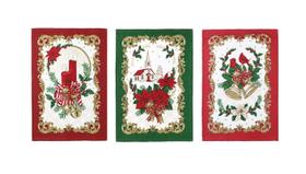 Kit 3 Pano De Prato Copa Felpudo Natal Natalino Dohler 109 Kit 3 Pano De Prato Copa Felpudo Natal Natalino Dohler 109