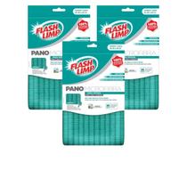 Kit 3 Pano Microfibra Para Moveis Flash Limp Limpeza Suave