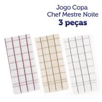 Kit 3 Panos de Copa Felpudo Teka Chef - Mestre Noite