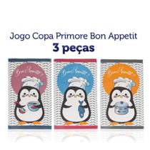 Kit 3 Panos de Copa Felpudo Teka Primore - Bon Appetit