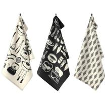 Kit 3 Panos De Prato Atoalhado Atacado Dohler Felpudo Pia Cor Menu