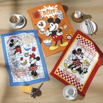 Kit 3 Panos De Prato Atoalhado Dohler- Mickey E Minnie 24 Kit 3 Panos De Prato Atoalhado Dohler- Mickey E Minnie 24