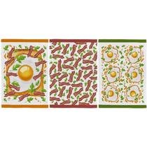 Kit 3 panos de prato/copa felpudo teka fiori com várias estampas em promoção - Kit 3 panos de prato/copa felpudo teka fiori com várias estampas em promoção -