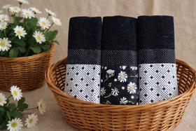 Kit 3 Panos de Prato Preto Cactos 100% Algodão 70x46cm Absorção e Estilo Moderno Kit 3 Panos de Prato Preto Cactos 100% Algodão 70x46cm Absorção e Estilo Moderno