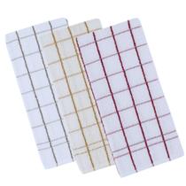 Kit 3 panos de prato teka chef premium atoalhado 100% algodão 45x70 cm