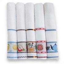 Kit 3 Panos Prato Atoalhado Estampado Bordado Dohler Vigo