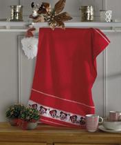 Kit 3 Panos Prato Mickey Natal Felpudo Vermelho 45X70 Dohler Kit 3 Panos Prato Mickey Natal Felpudo Vermelho 45X70 Dohler