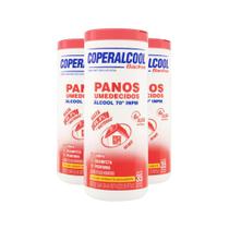 Kit 3 Panos Umedecidos Álcool 70 INPM Mimo Contém 35un Cada Kit 3 Panos Umedecidos Álcool 70 INPM Mimo Contém 35un Cada