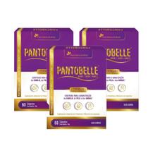Kit 3 Pantobelle Hair Skin & Nails Cabelo, Pele e Unha 3x60cps Flora Nativa