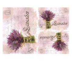Kit 3 Papel Decoupage Opapel 30x45cm 2378 Flor Lavanda Opa
