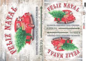Kit 3 Papel Decoupage Opapel 30x45cm 2535 Camionete Natal Opa