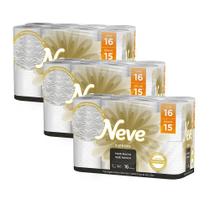 Kit 3 Papel Higiênico Neve Supreme Folha Tripla Leve 16un cada Kit 3 Papel Higiênico Neve Supreme Folha Tripla Leve 16un cada