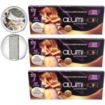 Kit 3 Papel Para Mechas Aluminio 320 Folhas 12x30cm - Alumi hair