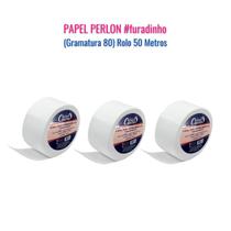 Kit 3 Papel Perlon Santa Clara Falso Tecido 50mt Atacado