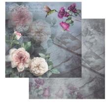 Kit 3 Papel Scrapbook 30,5x30,5 Opadecor 2652 Flor Rosas 4 Opa