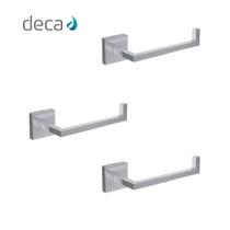 Kit 3 Papeleira Clean 2020 Cromada Deca