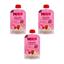 Kit 3 Papinha Iogurte Frutas Vermelhas S/ Glúten Papapa 300g