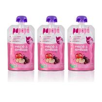 Kit 3 Papinha Papapá Orgânica Maçã Ameixa 300g